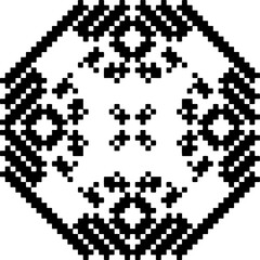 Geometric pattern.  Black and white pattern for web page, textures, card, poster, fabric, textile.
