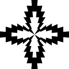 Geometric pattern.  Black and white pattern for web page, textures, card, poster, fabric, textile.
