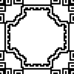 Geometric pattern.  Black and white pattern for web page, textures, card, poster, fabric, textile.
