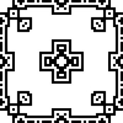 Geometric pattern.  Black and white pattern for web page, textures, card, poster, fabric, textile.
