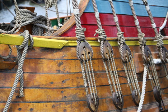 Detail eines historisches Schiffs 