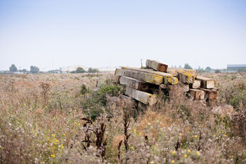 Abandoned materials form a habitat for wildlife