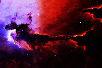 A bright cosmic nebula. Elements of this image furnished NASA.
