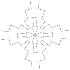 Geometric pattern of lines.  Black and white pattern for web page, textures, card, poster, fabric, textile.