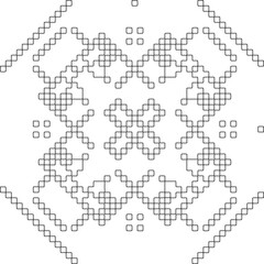 Geometric pattern of lines.  Black and white pattern for web page, textures, card, poster, fabric, textile.