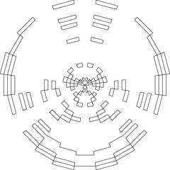 Geometric pattern of lines.  Black and white pattern for web page, textures, card, poster, fabric, textile.