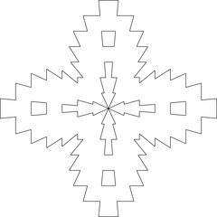 Geometric pattern of lines.  Black and white pattern for web page, textures, card, poster, fabric, textile.