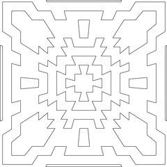 Geometric pattern of lines.  Black and white pattern for web page, textures, card, poster, fabric, textile.