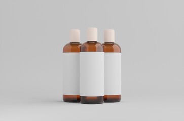 Cosmetic Bottle Mockup 3D Illustration