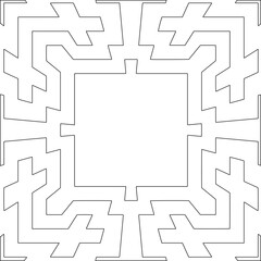 Geometric pattern of lines.  Black and white pattern for web page, textures, card, poster, fabric, textile.