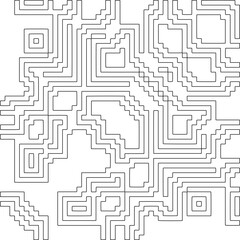 Geometric pattern of lines.  Black and white pattern for web page, textures, card, poster, fabric, textile.