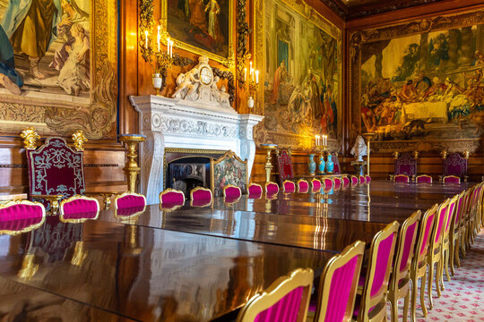 Interior of Royal Windsor Castle in Windsor, UK
