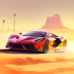 Obraz premium Drifting on the sand 