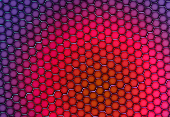 Graphene background illustration, red