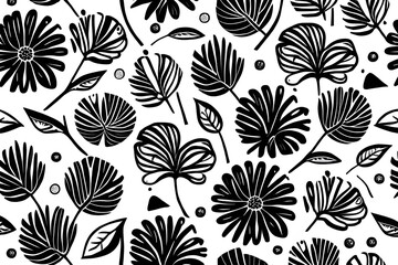 seamless pattern with flowers