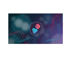 Genetic engineering Cell Division Vector Illustration