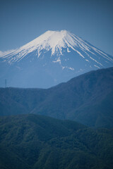 Fototapeta premium 七ツ石小屋から見た富士山