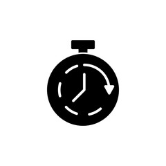 Clock icon. Time icon vector. Clock icon in trendy flat style isolated