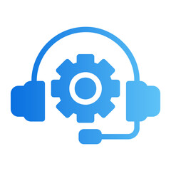 technical support gradient icon