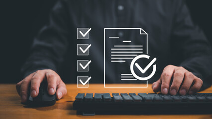 Checklist and filling survey form online. Document management system, DMS. Assessment form,...