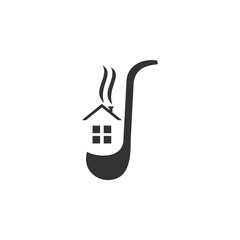 home cooking logo template. Icon Illustration Brand Identity. Isolated and flat illustration. Vector graphic
