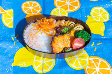 Photo of colorful handmade bento