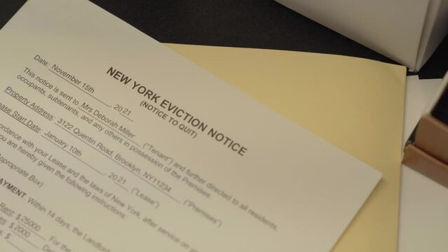 Fake New York Eviction notice