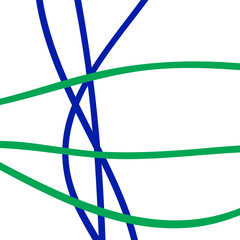 Blue green Minimal Graphic Lines