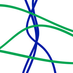 Blue green Minimal Graphic Lines