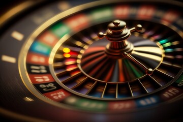 Obraz premium casino roulette betting, Generative AI, casino, betting, gambling, black/red, odds, spi