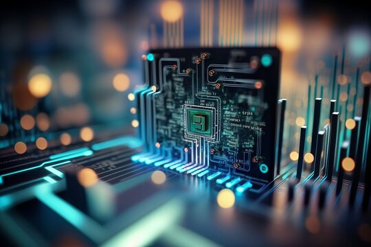 circuits, computational, robotics, big data, Generative AI, electronic, components, resistors, capacitor