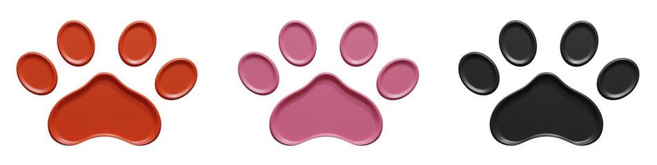 cat supplies,cat's paw 3d colors set for your cute cat