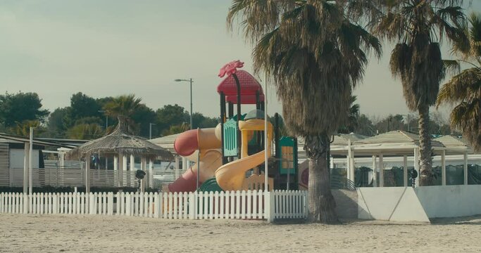 Adriatic beach of Pescara shot in 4K