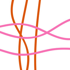 Orange Pink Minimal Graphic Lines