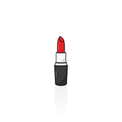 Red lipstick isolated vector graphics