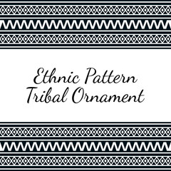 ethnic and tribal ornament. Tribal seamless pattern. Horizontal stripes. tribal geometric ornament, frames, borders. Geometric pattern in ethnic style seamless pattern. aztec pattern. 