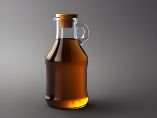 honey in the bottle on a light background in studio