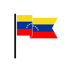 Venezuela flags icon set, Venezuela independence day icon set vector sign symbol