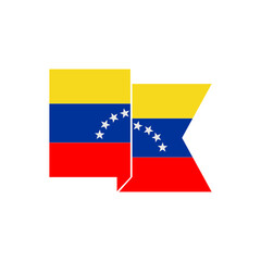 Venezuela flags icon set, Venezuela independence day icon set vector sign symbol