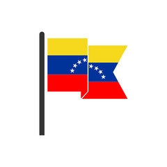 Venezuela flags icon set, Venezuela independence day icon set vector sign symbol