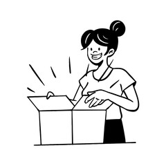 E-commerce Outline Illustration Set Retail Online Shop Mobile App Digital Marketing Customer Buy Buyer Seller Selling Business Sale Shopping Cart Purchase Payment