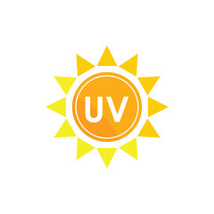 UV Protection Vector Icon, Ultraviolet Logo