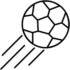 ball icon. soccer goal symbol. line icon vector stock