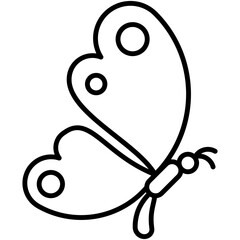 butterfly icon. beautiful insect symbol. line icon vector stock
