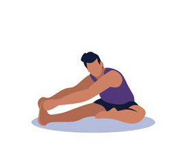 yoga pose vector