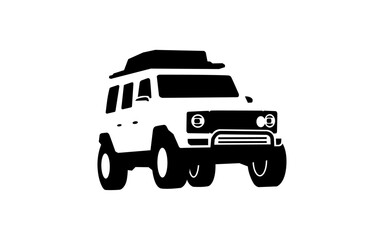 OFFROAD AUTOMOTIVE symbol with silhouette style for logo template, sign and brand. © Roni