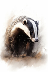 Badger made by generative ai