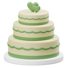 Wedding Cake 3D Icon