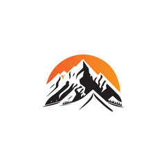 mountain  modern logo design template