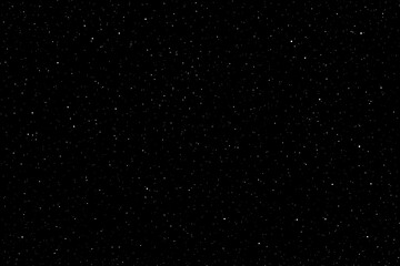 Starry night sky.  Stars in space.  Galaxy space background.  Glowing stars in the night. 
